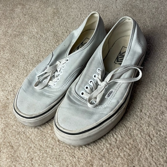 Pastel Teal Vans - 8 US - Picture 2 of 4